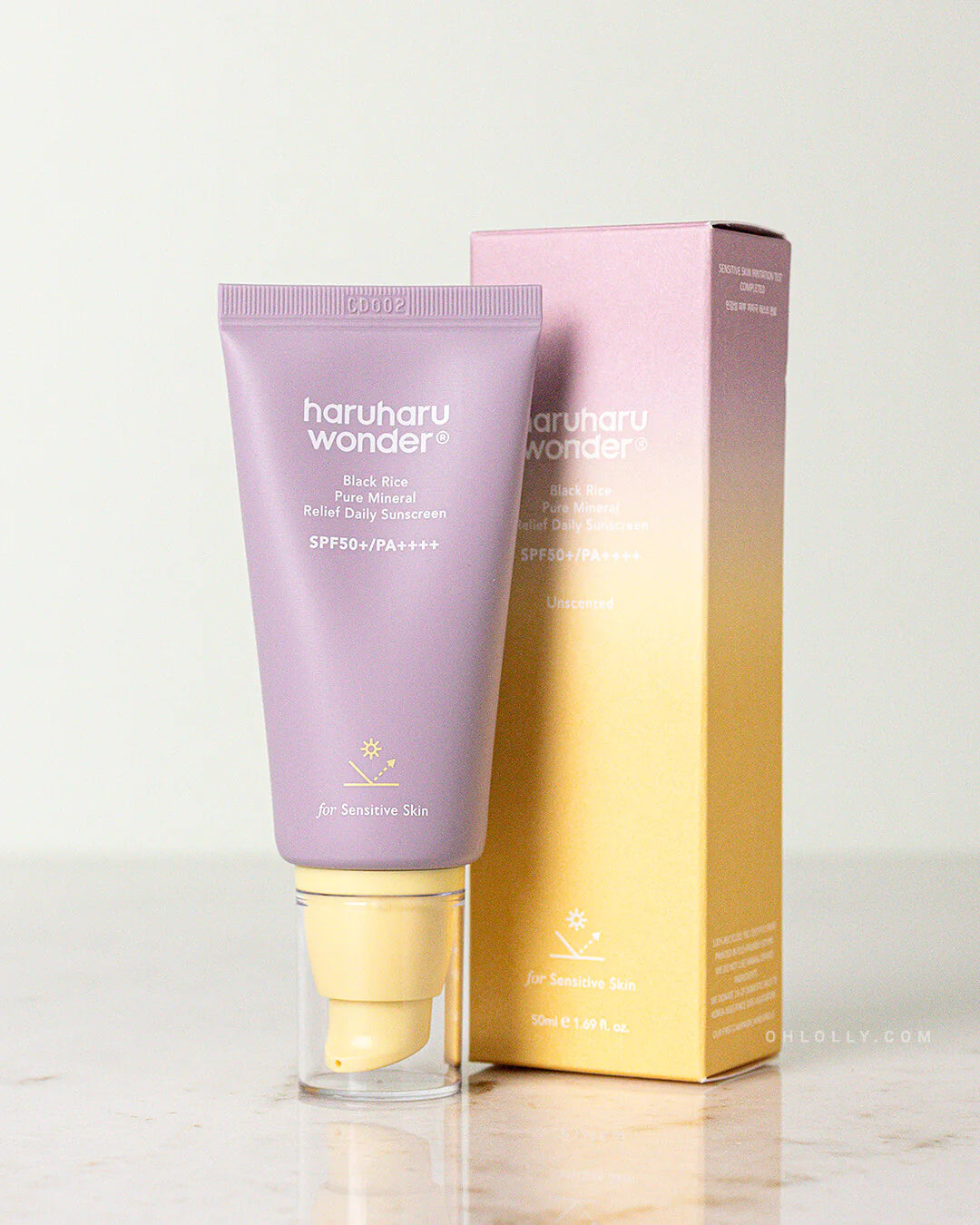 Haruharu WONDER Black Rice Pure Mineral Relief Daily Sunscreen - THE KDROPS Haruharu WONDER