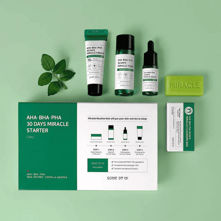 SOMEBYMI AHA, BHA, PHA 30 Days Miracle Starter Set - THE KDROPS