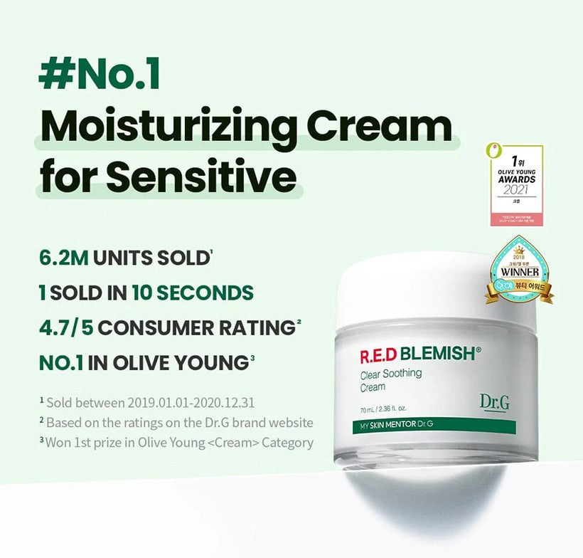 Dr.G R.E.D Blemish Clear Soothing Cream - My Store